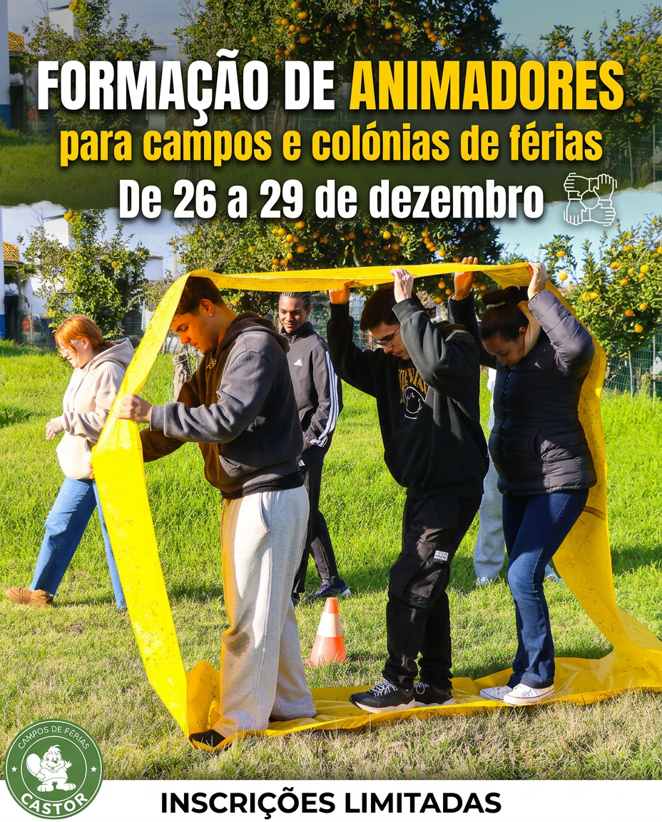 Firefly_Gemini Flash_Criar um cartaz com o titulo FORMAÇÃO DE ANIMADORES e um sub titulo com para campos e 749607